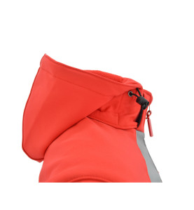 KURTKA SOFTSHELL BLUZA T4/ CZERWONO-SZARA/ L