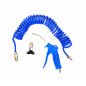 AIR BLOW GUN w/ SPIRAL HOSE & T-QUICK COUPLING