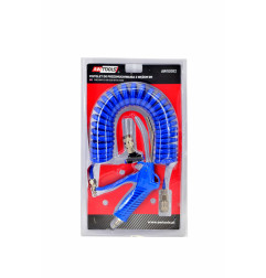 AIR BLOW GUN w/ SPIRAL HOSE & T-QUICK COUPLING