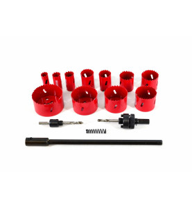 BI-METAL HOLE SAW SET 19-76mm 15pcs