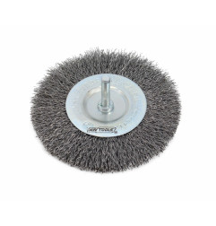 CRIMPED WIRE WHEEL BRUSH 115mm w/ SHANK