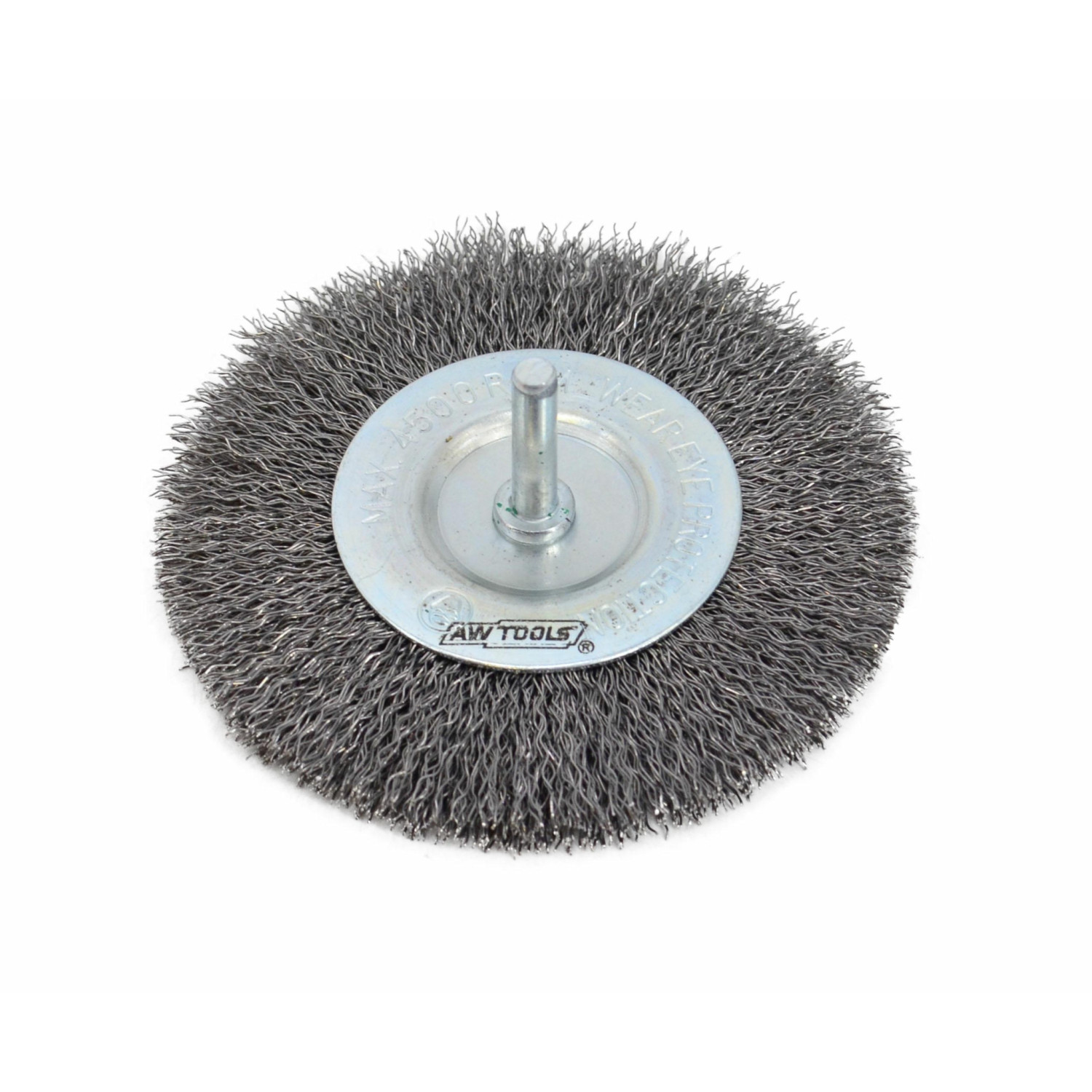 CRIMPED WIRE WHEEL BRUSH 115mm w/ SHANK