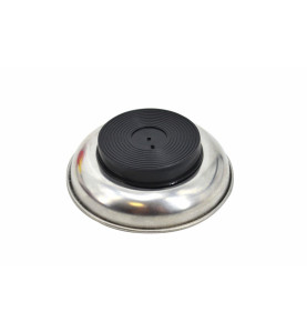 ROUND MAGNETIC PARTS TRAY w/ RUBBER BASE 110mm