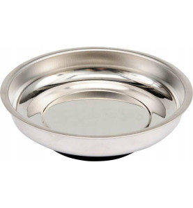 ROUND MAGNETIC PARTS TRAY w/ RUBBER BASE 110mm