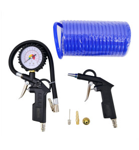 ZESTAW AKCESORIÓW PNEUMATYCZNYCH Z PISTOLETEM DO POMPOWANIA I PRZEDMUCHIWANIA