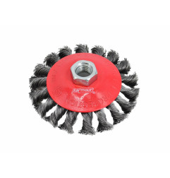 STEEL BEVELLED TWIST-KNOT WIRE WHEEL BRUSH 125mm M14