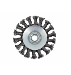 STEEL BEVELLED TWIST-KNOT WIRE WHEEL BRUSH 125mm M14