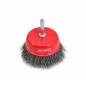 STEEL CRIMPED WIRE CUP BRUSH 65mm w/ SHANK