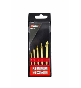 ZESTAW WIERTEŁ DO SZKŁA I CERAMIKI 4-10MM 5szt.