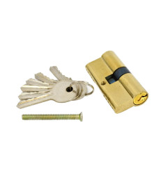 DOOR LOCK CYLINDER 62mm 31/31 w/ 5-KEYS