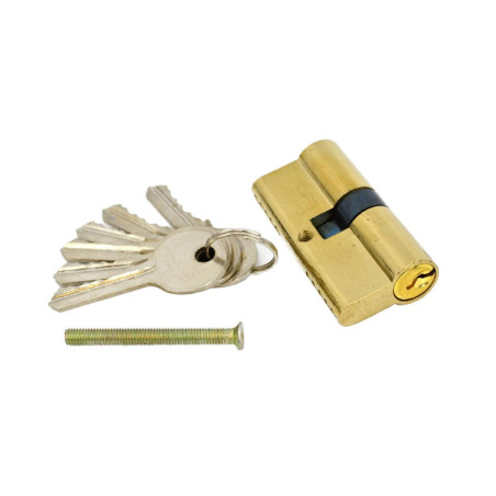 DOOR LOCK CYLINDER 62mm 31/31 w/ 5-KEYS