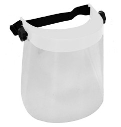 PROTECTIVE FACE SHIELD WHITE/ TILT ADJUSTMENT