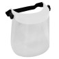 PROTECTIVE FACE SHIELD WHITE/ TILT ADJUSTMENT