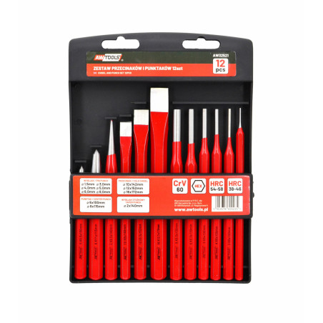 CHISEL & PUNCH SET 12pcs