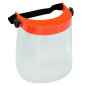PROTECTIVE FACE SHIELD ORANGE/ TILT ADJUSTMENT