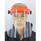 PROTECTIVE FACE SHIELD ORANGE/ TILT ADJUSTMENT