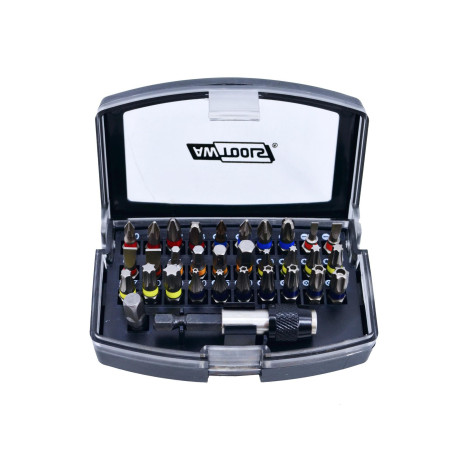 SCREWDRIVER BIT SET w/ MAGNETIC HOLDER 32pcs S2