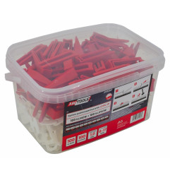 TILE LEVELING SYSTEM CLIPS & WEDGES 1.0mm (6-17mm) 100+100pcs