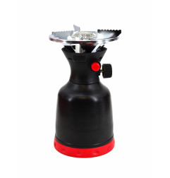 PIERCEABLE GAS CARTRIDGE CAMPING STOVE w/ PIEZO IGNITION