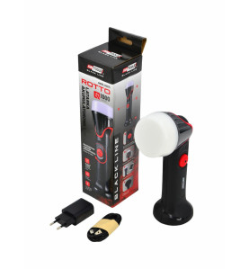 SUPER BRIGHT RECHARGEABLE LED WORK LIGHT ROTTO 1000LM BLACK LINE