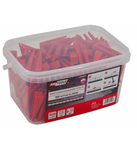 TILE LEVELING SYSTEM WEDGES 1.0mm (6-17mm) 150pcs