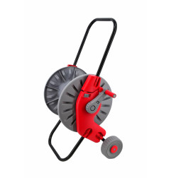 PLASTIC HOSE REEL CART w/ FOLDABLE HANDLE 60mb 1/2" 