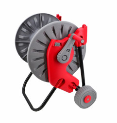 PLASTIC HOSE REEL CART w/ FOLDABLE HANDLE 60mb 1/2" 
