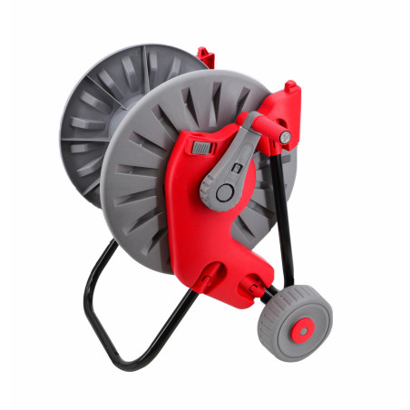 PLASTIC HOSE REEL CART w/ FOLDABLE HANDLE 60mb 1/2" 