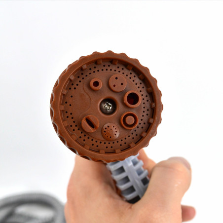 4-WAY EXPANDABLE GARDEN HOSE WITH SPRAY GUN 7.5-30m