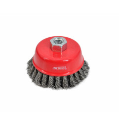 STEEL TWIST-KNOT WIRE CUP BRUSH 100mm M14
