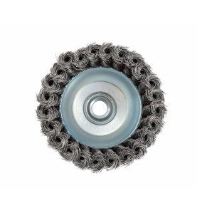 STEEL TWIST-KNOT WIRE CUP BRUSH 100mm M14