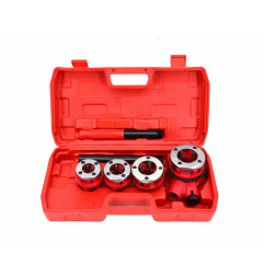 GWINTOWNICA DO RUR 4szt. 1/2", 3/4", 1", 1-1/4" ZESTAW WALIZKA
