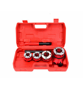 GWINTOWNICA DO RUR 4szt. 1/2", 3/4", 1", 1-1/4" ZESTAW WALIZKA