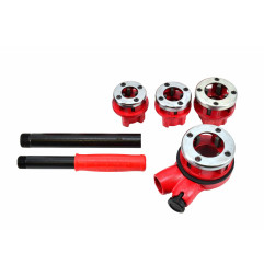 RATCHET PIPE THREADING SET 4pcs 1/2", 3/4", 1", 1-1/4"