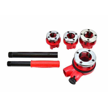 GWINTOWNICA DO RUR 4szt. 1/2", 3/4", 1", 1-1/4" ZESTAW WALIZKA