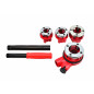 RATCHET PIPE THREADING SET 4pcs 1/2", 3/4", 1", 1-1/4"