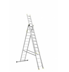 DRABINA ALUMINIOWA 3x13 STOPNI 150KG ADAPATACJA NA SCHODY