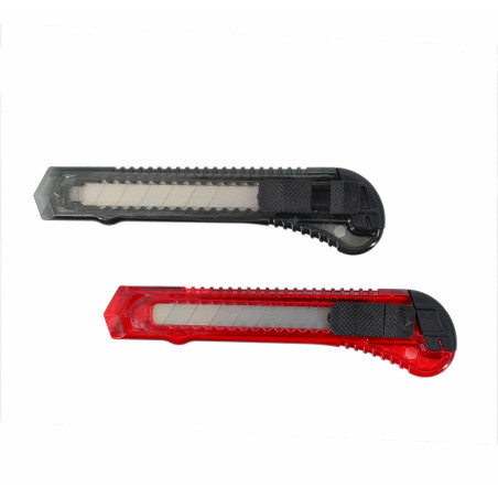 SNAP-OFF UTILITY KNIFE SET ABS 12pcs / TUBE
