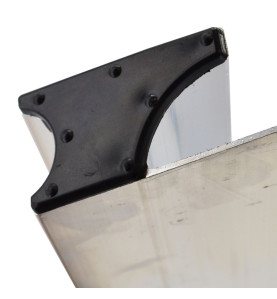 CONCRETE ALU H-TYPE SCREEDNG LEVEL 100cm/ TRAPEZOID FINISH/ END PLUGS