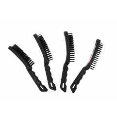 SZCZOTKA DRUCIANA PLASTIK. RĄCZKA 5-RZĘD.