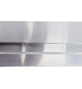 H-TYPE TRAPEZOID FINISH ALUMINIUM FEATHER EDGE 250cm w/ END CAPS