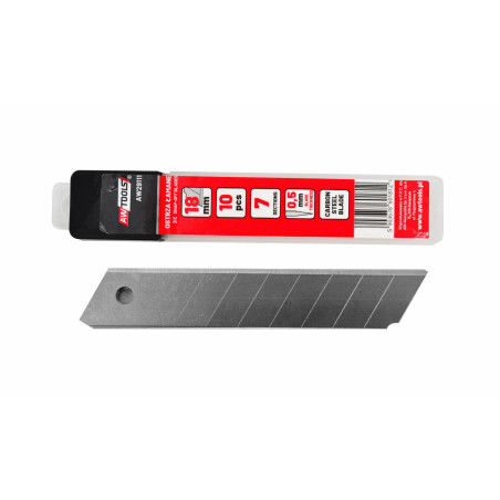 REPLACEABLE SNAP-OFF BLADES 18mm/ 10pcs 7-SEG.