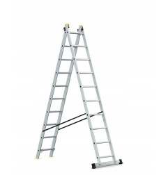 ALUMINIUM DOUBLE EXTENSION MULTI-PURPOSE LADDER 2x10 150kg