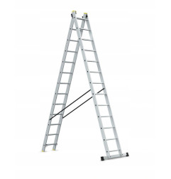 ALUMINIUM DOUBLE EXTENSION MULTI-PURPOSE LADDER 2x13 150kg