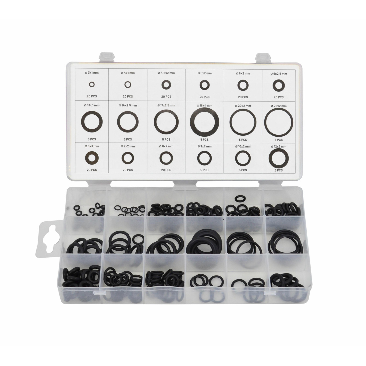 O-RING ASSORTMENT SET 225pcs
