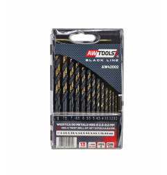 HSS M2 PREMIUM METAL TWIST DRILL BIT SET 13pcs /2.0-8.0mm/ BLACK LINE