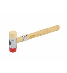 DOUBLE-FACED SHEET METAL MALLET 315mm 340g/ WOODEN HANDLE