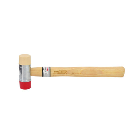 DOUBLE-FACED SHEET METAL MALLET 315mm 340g/ WOODEN HANDLE