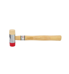 DOUBLE-FACED SHEET METAL MALLET 315mm 340g/ WOODEN HANDLE