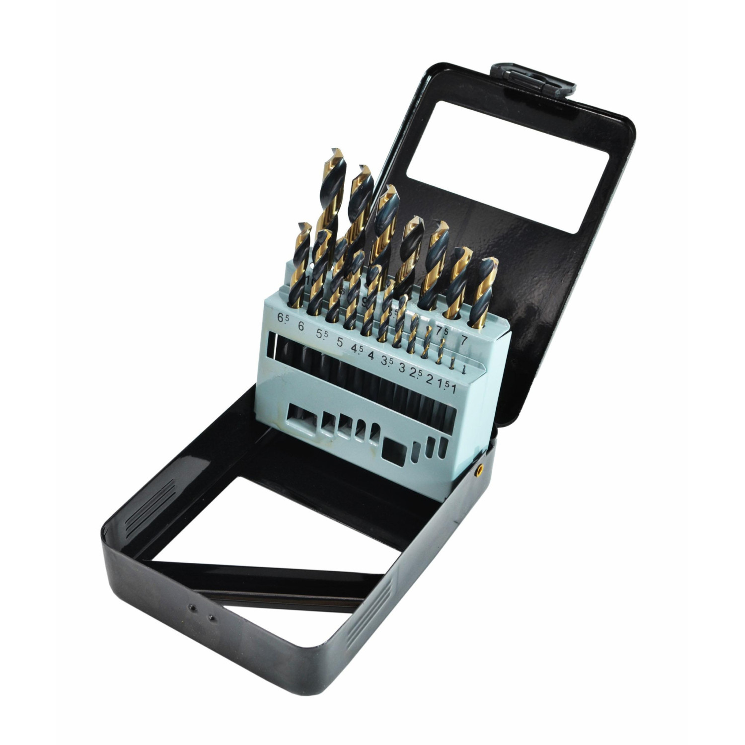 HSS M2 PREMIUM METAL TWIST DRILL BIT SET 19pcs /1.0-10.0mm/ BLACK LINE